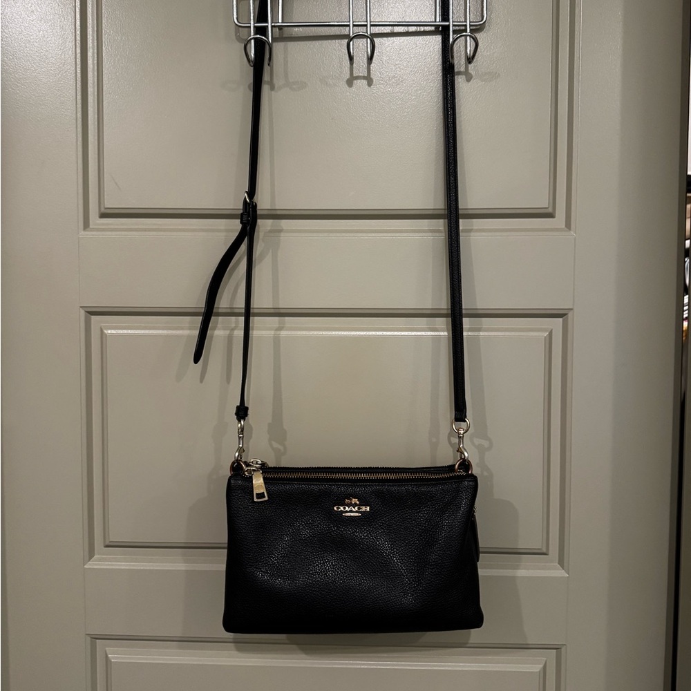 Coach Black Leather Crossbody Bag